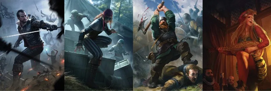 Varias ilustração tiradas do livro de The Witcher RPG Varias imagens tiradas do livro de The Witcher RPG