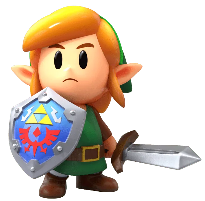 Imagem do Link da serie de jogos Legend of Zelda Link